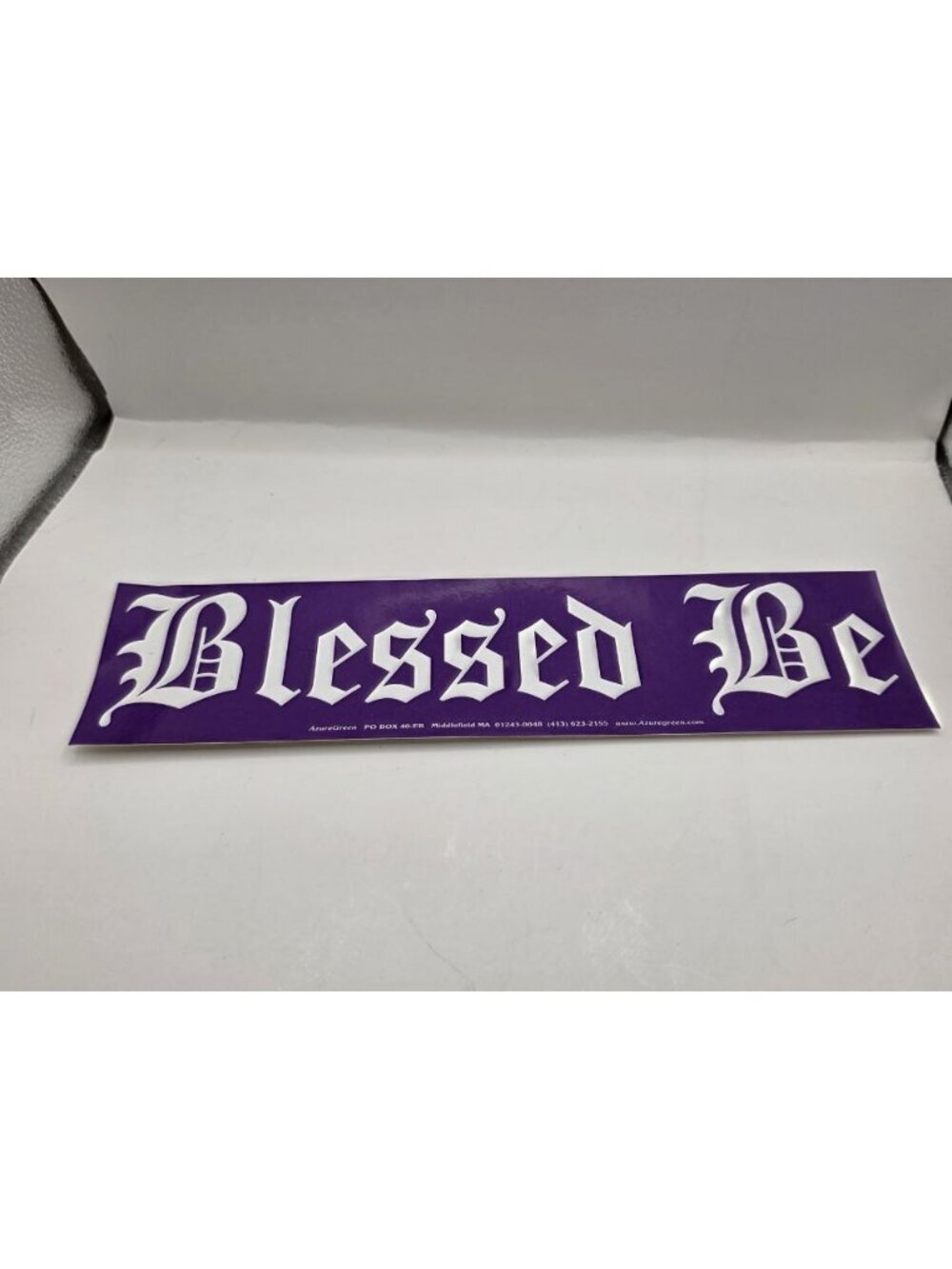 Blessed Be Wicca Pagan Spirituality Decal Sticker Purple AzureGreen
